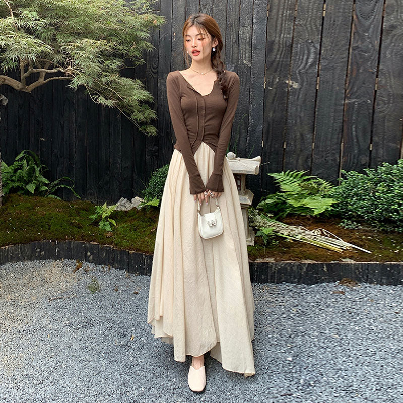ロングスカート｜ワイドシルエットマキシ丈大人きれいめボトムスの商品イメージ