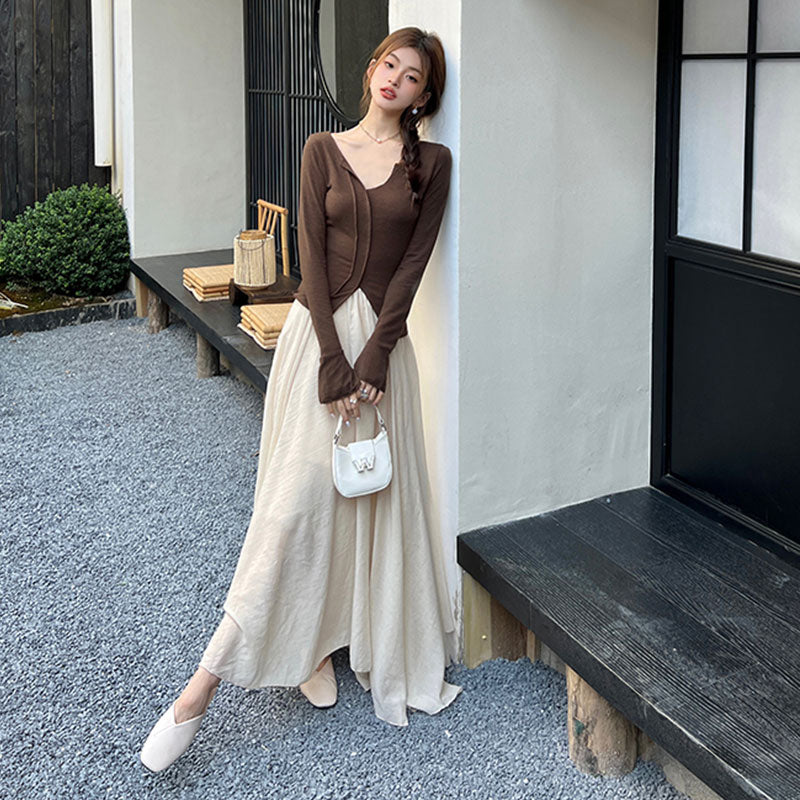 ロングスカート｜ワイドシルエットマキシ丈大人きれいめボトムスの商品イメージ
