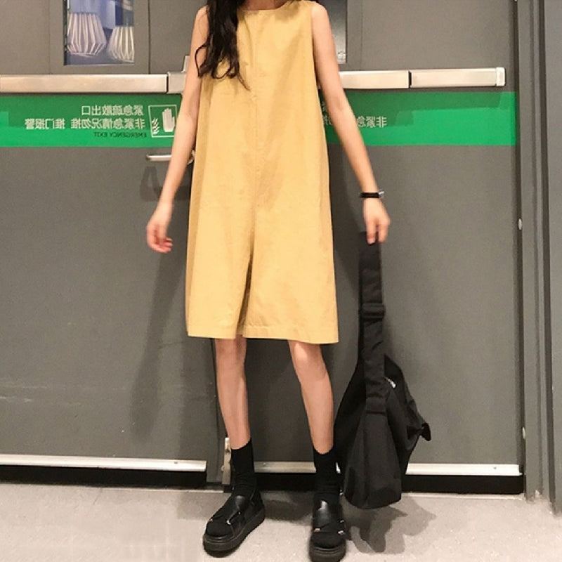 無地オールインワン｜カーキの商品イメージ