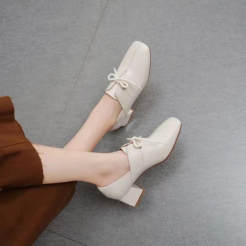 ファッション女性無地PUレザーパンプス｜シューズ｜ブラックの商品イメージ