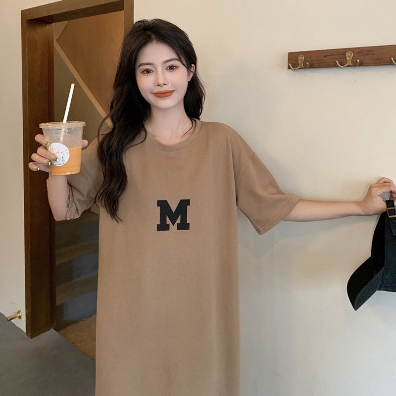 半袖Tシャツワンピース｜ワンピースルームウェア｜ブラックの商品イメージ