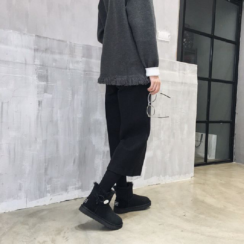 無地ウール調ハイウエストパンツ｜画像カラーの商品イメージ