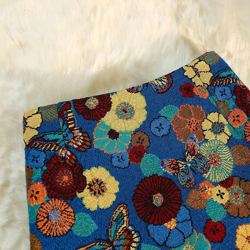 刺繍花柄蝶プリントスリットスカート｜ボトムス｜ショート丈の商品イメージ