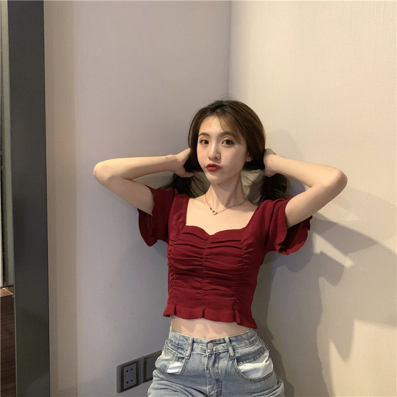 ドレープ半袖ニット｜Tシャツの商品イメージ