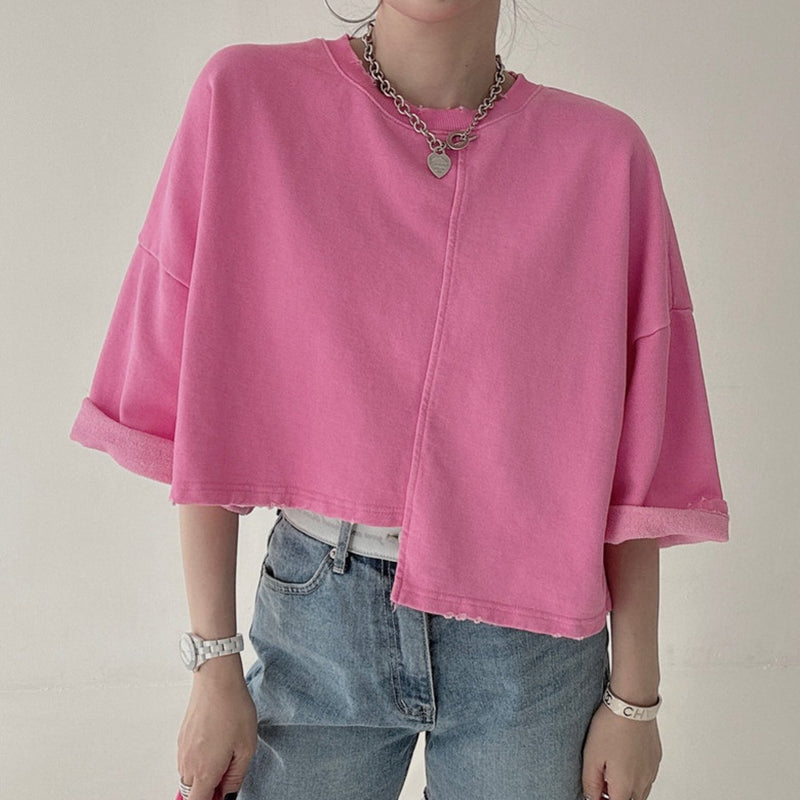 不規則ダメージデザインTシャツ｜トップスの商品イメージ