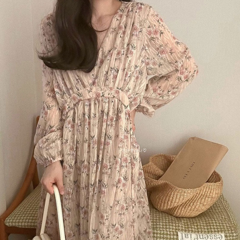 花柄マキシワンピース｜ワンピースの商品イメージ