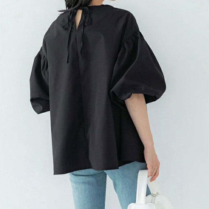 パフスリーブブラウス｜トップス｜ホワイトの商品イメージ