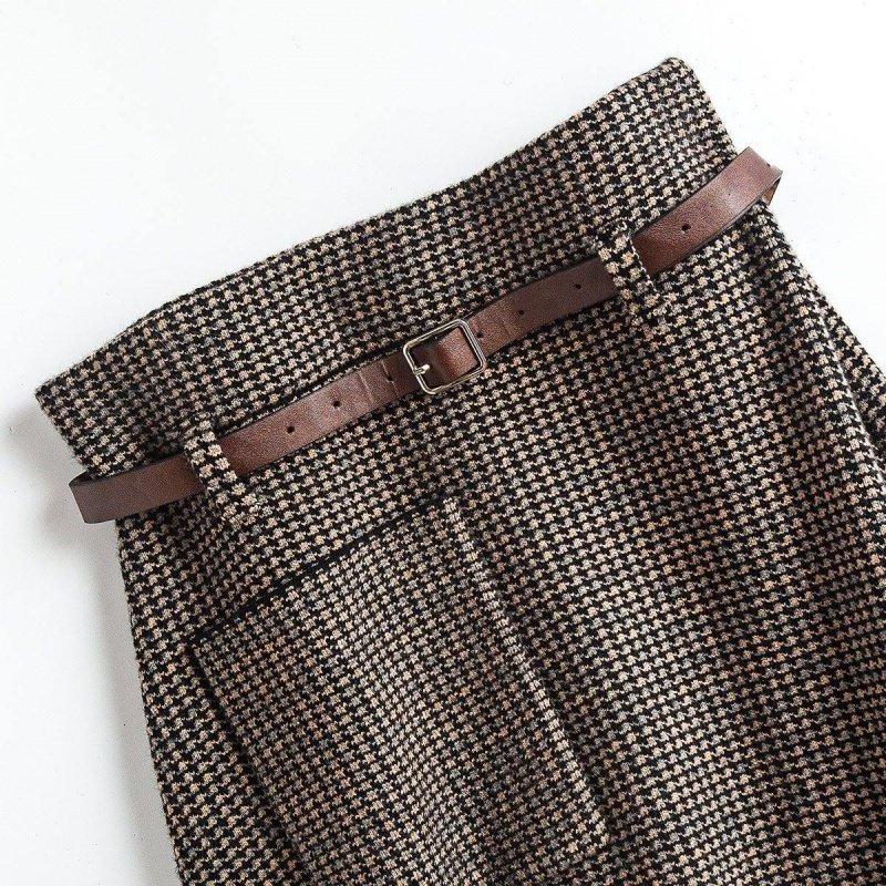 ファッション千鳥格子Aラインスカート｜画像カラーの商品イメージ