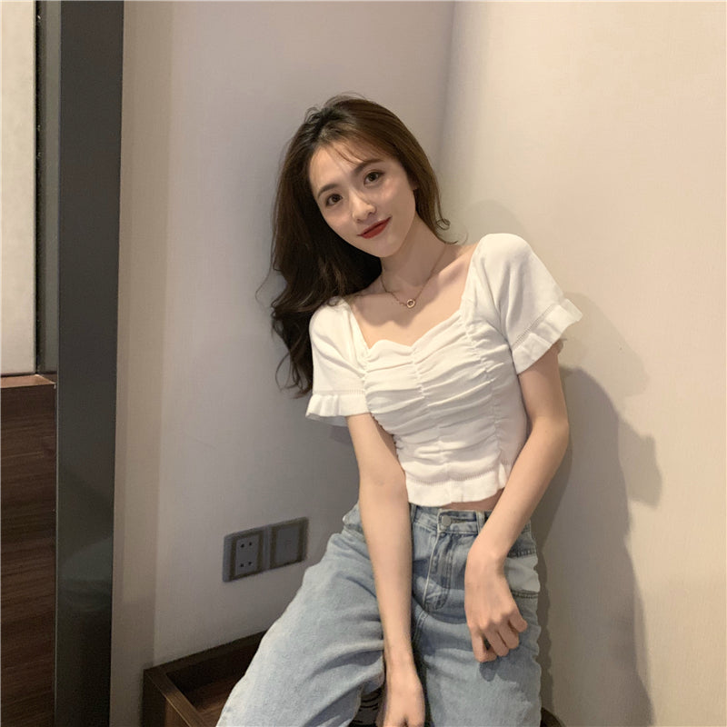 ドレープ半袖ニット｜Tシャツの商品イメージ