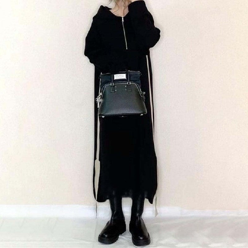 フード付き長袖ロングパーカーワンピースの商品イメージ