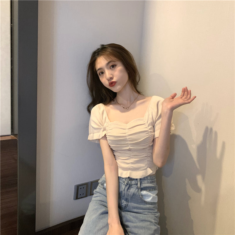 ドレープ半袖ニット｜Tシャツの商品イメージ