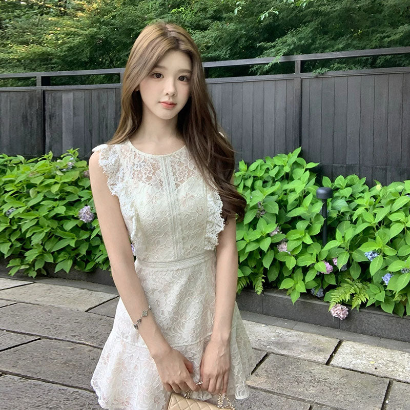 総レースノースリーブミニワンピースの商品イメージ