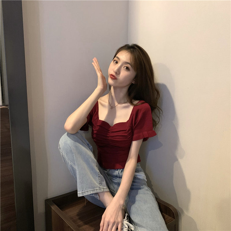 ドレープ半袖ニット｜Tシャツの商品イメージ