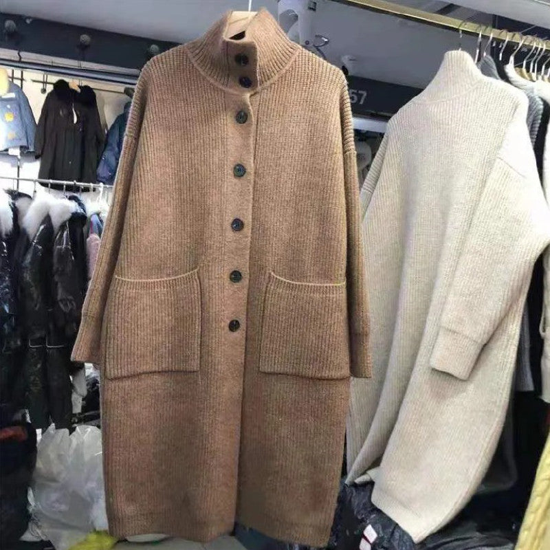 無地スタンドネックアウター｜グレーの商品イメージ