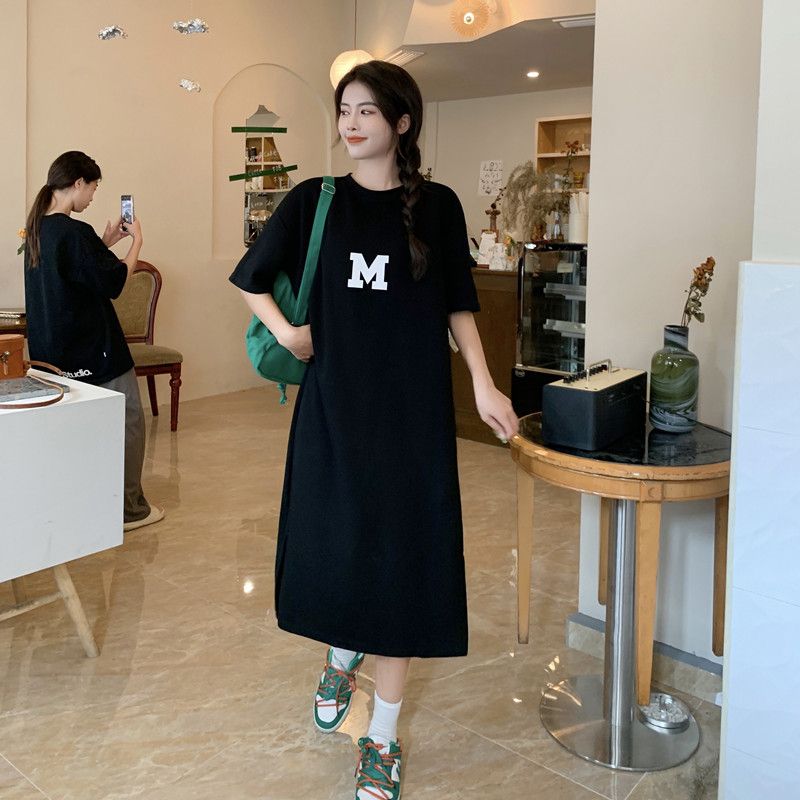 半袖Tシャツワンピース｜ワンピースルームウェア｜ホワイトの商品イメージ